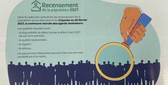 Recrutement d'agents recenseurs pour le recensement de la population